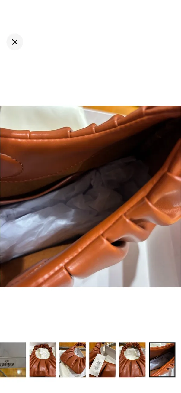 JW PEI Gabbi Ruched Hobo Handbag in Nutella - Image 7