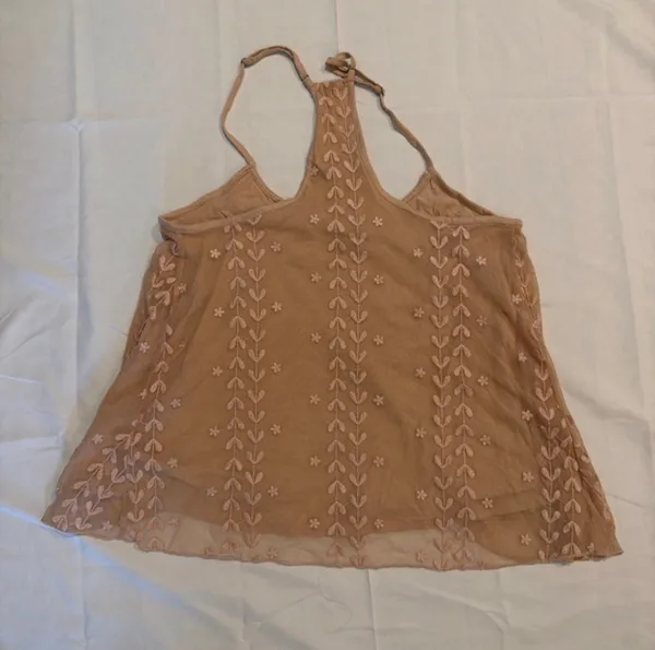 🤎 Tan American Eagle Embroidered Tank Top - Image 4