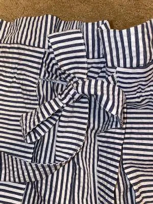 ZARA High Waist Paper Bag Shorts - Image 2