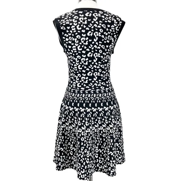 Rebecca Taylor Womens Knit Dress Large Leopard Animal Print Mob Wife Bold‎ Glam - Image 2