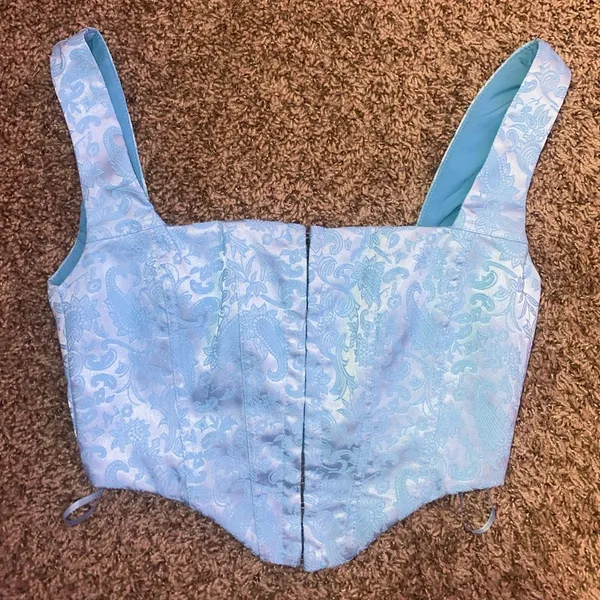 PRINCESS POLLY Day Dreaming Top Blue - Image 2