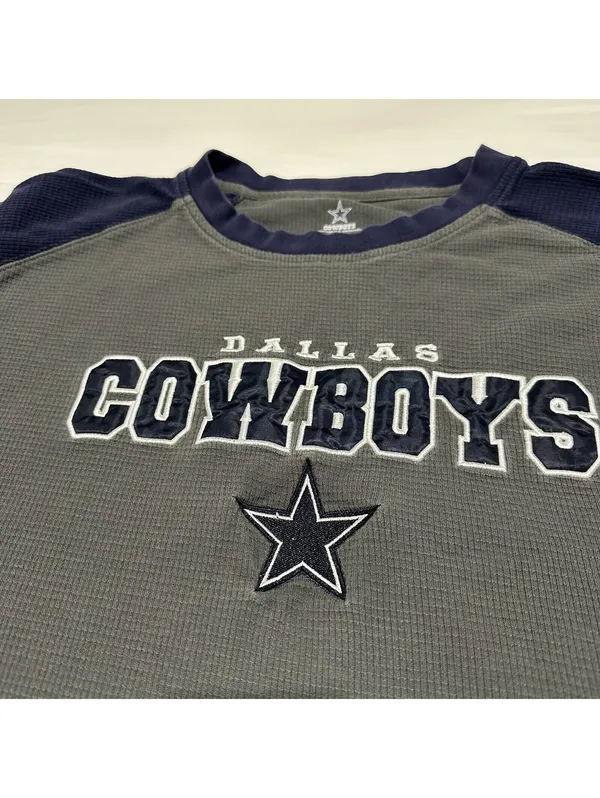 Women's Cowboys 3/4 Sleeve T Shirt Top Size XL Extra Large Blue Dallas Footbal - Image 7