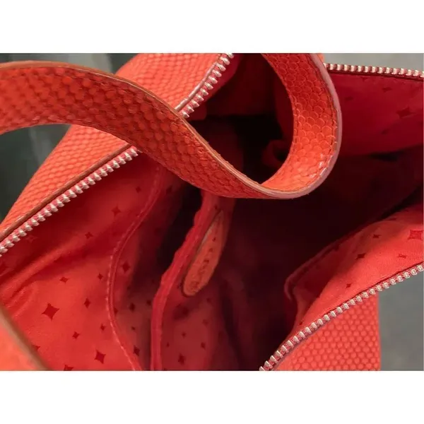 Fossil Marlo Hobo shoulder slouchy bag. Python embossed leather. - Image 8