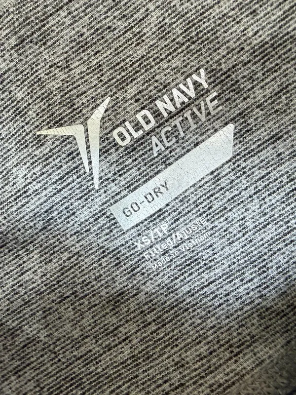 Old Navy Active Grey Heathered Space Dye Crop Leggings Size XS - Image 4