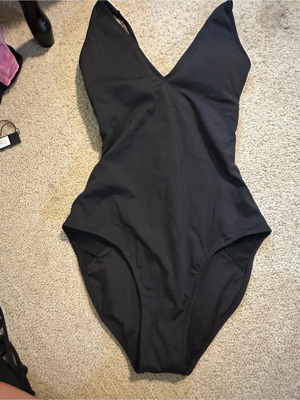 NWT TA3 Plungey one piece swimsuit black large regular - Image 2