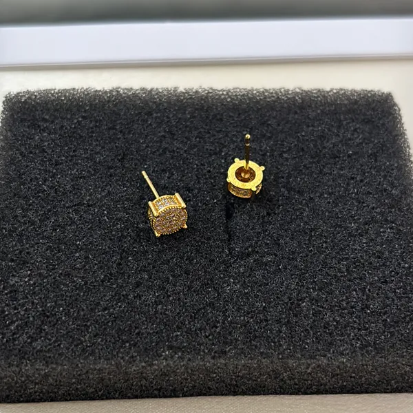 6mm Small CZ Stud Earrings for Men Women Streetwear Punk Hip Hop Unisex Earrings - Image 4