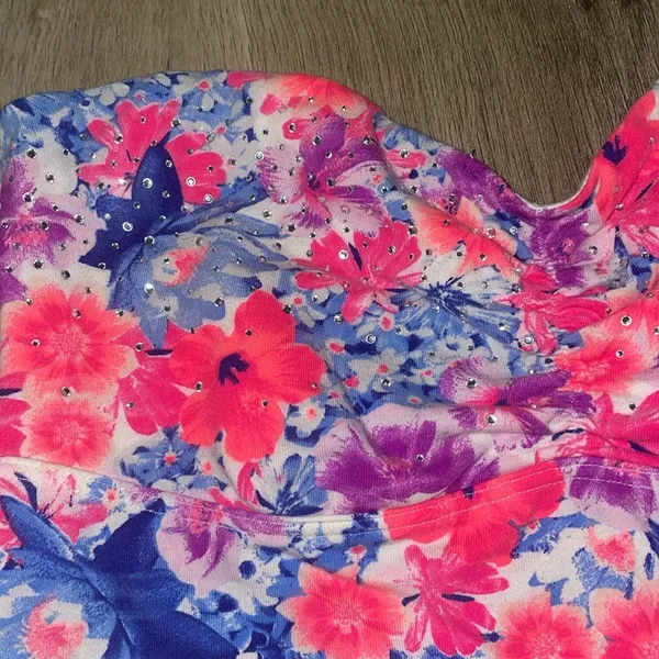 VS PINK floral and rhinestone strapless bralette - Image 2