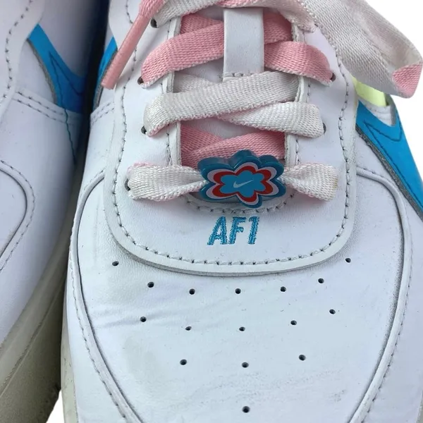 Nike Air Force 1 PLT.AF.ORM Women's White Pastel Low Top Athletic Sneakers 8.5 - Image 5