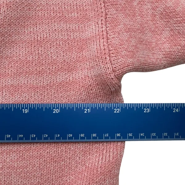 BDG Urban Outfitters Women's MEDIUM Renna Pink Long Sleeve Rugby Sweater Prep - Image 8