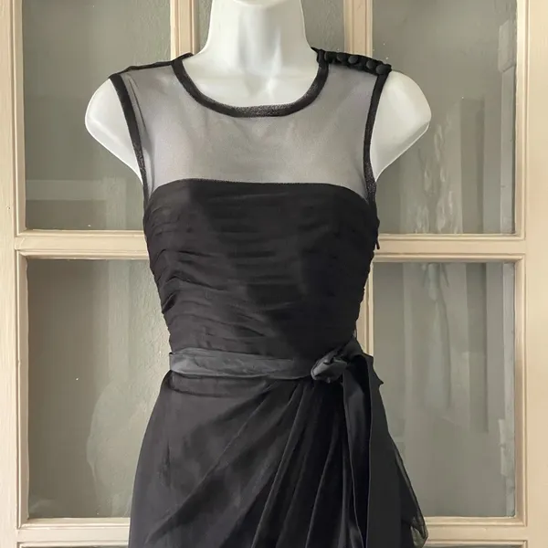WHITE By Vera Wang‎ Dress Black Size 4 - Image 4