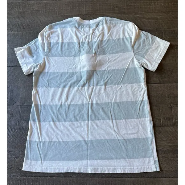 Disney Stitch Women's Light Blue White Stripped Stitch embroidered Tee Size M‎ - Image 7