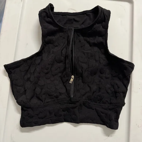BuffBunny Hellraiser Crop Top Onyx Black Sz Small - Image 6
