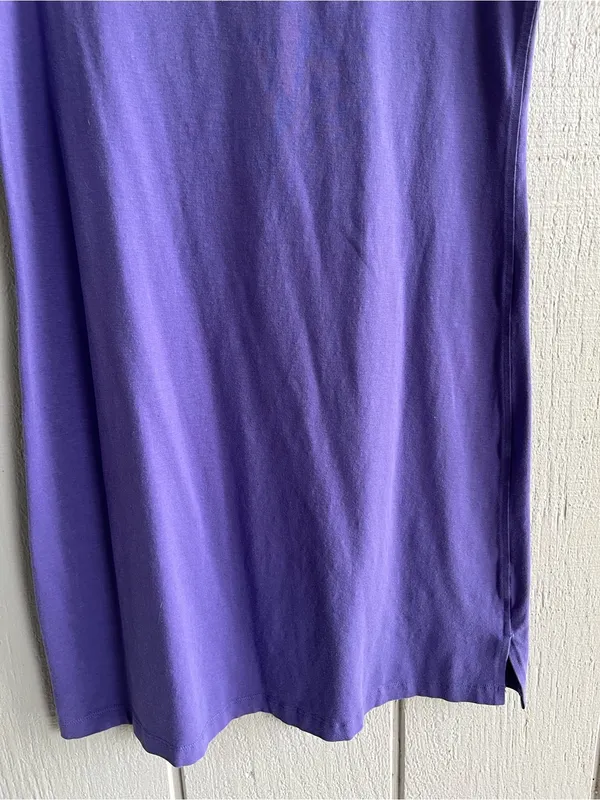 Lululemon Classic Fit Cotton Blend T Shirt Dress in Charged Indigo Purple XS - Image 3