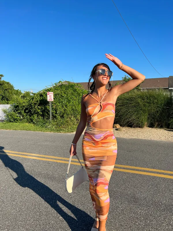 Pretty Little Thing Sunset Cutout dress - Image 3