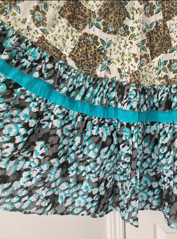 Anthropologie Floral Patchwork Maxi Skirt - Image 7