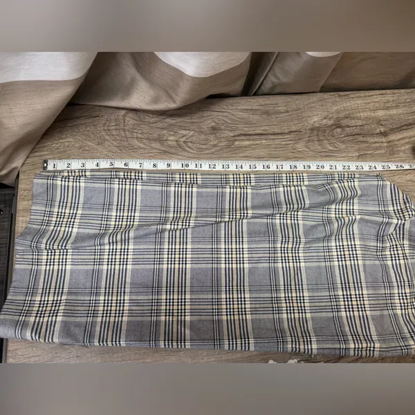 Banana Republic Checked Plaid Pants Wide‎ leg Womens Trouser size 10 - Image 4