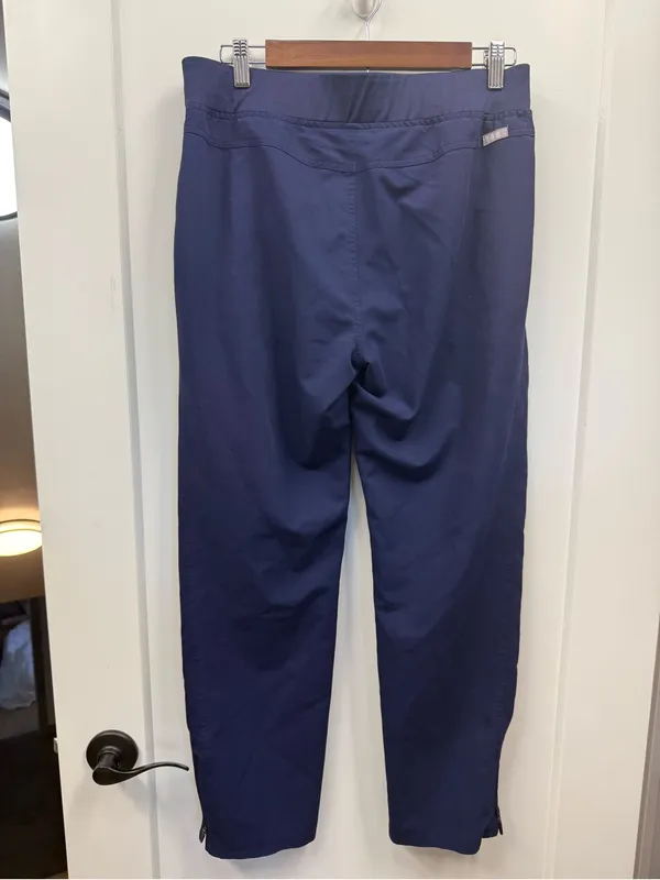 Figs Moto Scrub Pant Navy Blue‎ Stretch Pull On Medical Women’s Medium TW2022 - Image 4
