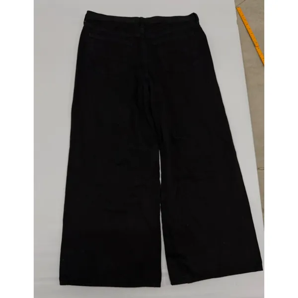 Universal Thread Super Wide Leg Black Jeans Womens 16 Reg 100% Cotton High Rise - Image 7