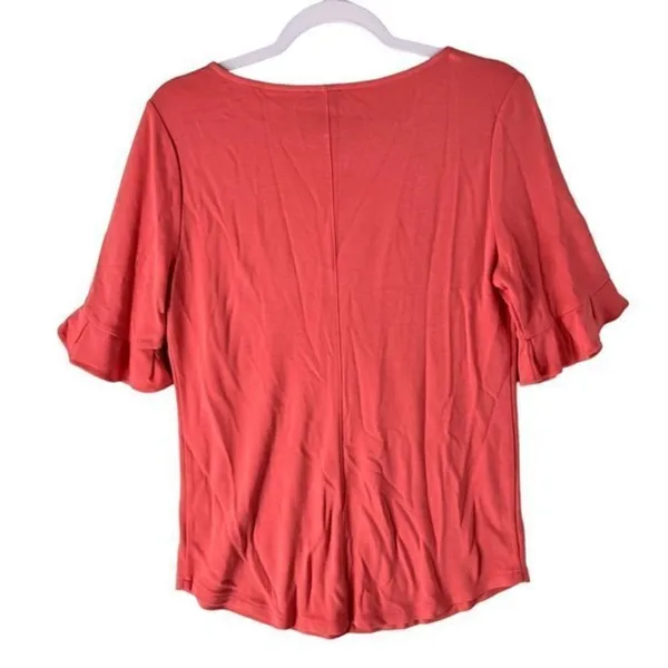 Ann Taylor‎ Factory Womens Tops Size M Ruffle Sleeve - Image 2