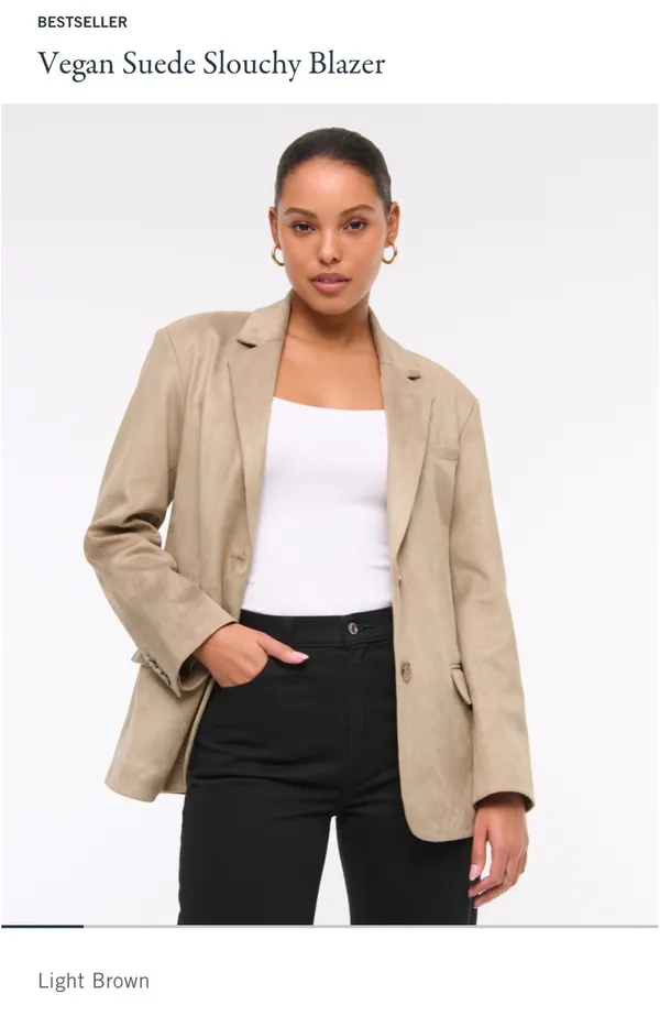 Abercrombie Vegan Suede Blazer - Image 4