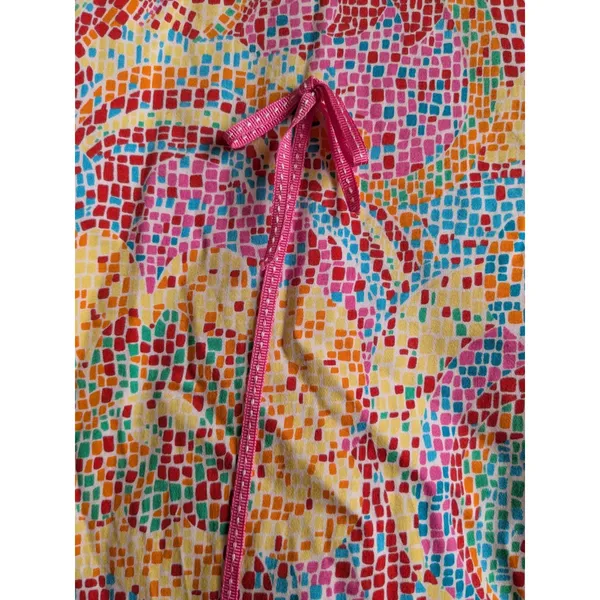Lily Skirt Womens Pencil Vintage USA Stretch Pink Multi Midi Sz Large EUC - Image 2