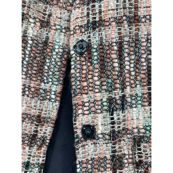 Ett: twa Anthropologie Fringe Tweed Blazer Jacket Size Small‎ Academia Old Money - Image 9