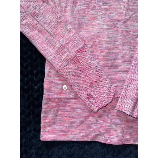 Lululemon Define Jacket Thumbholes Full Zip Athletic Pink White Size 4 - Image 3