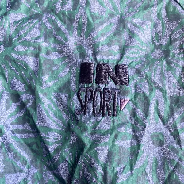 Vintage Windbreaker Jacket Green Size M - Image 5