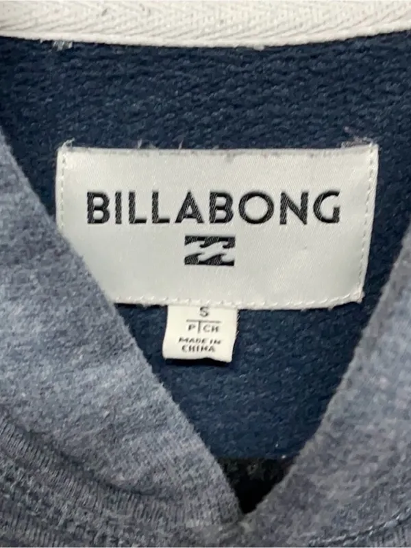 Billabong Gray Pullover Hoodie – Size Small - Image 5