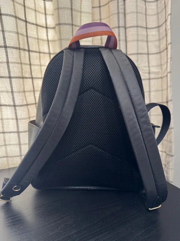 Coach Court Limited Edition Blocked Signature Canvas Leather Mini Backpack - Image 2