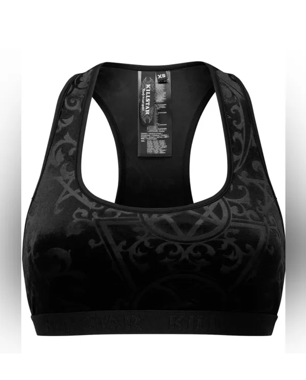 KILLSTAR Mortalia Black Bralett Size S - Image 2