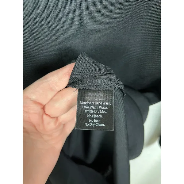 Misook Black Shift Long Sleeve Midi Dress Sz.XS - Image 10