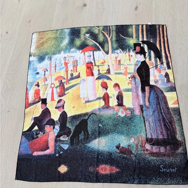 Colorful Vintage Bohemian Art Print Scarf 27,5*27,5 - Image 2