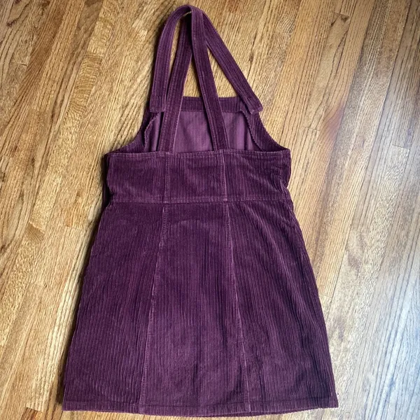 American Eagle Retro Corduroy Overalls Dress - Image 2