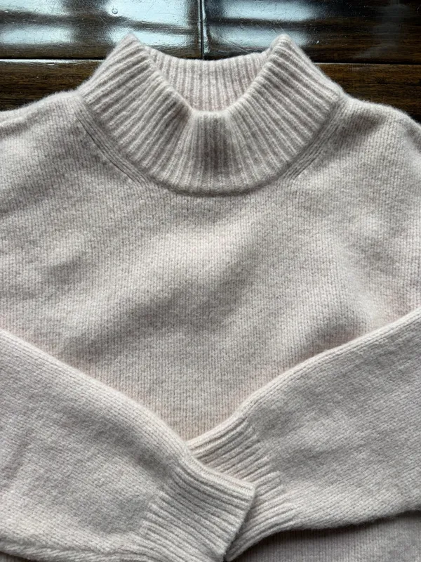 Aritzia Sunday Best Pale Pink Mockneck Sweater - Image 2