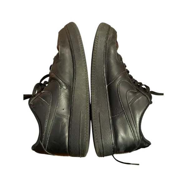 Nike Air Force 1 '07 Triple Black Sneakers Shoes Womens Size 10 Leather‎ - Image 7