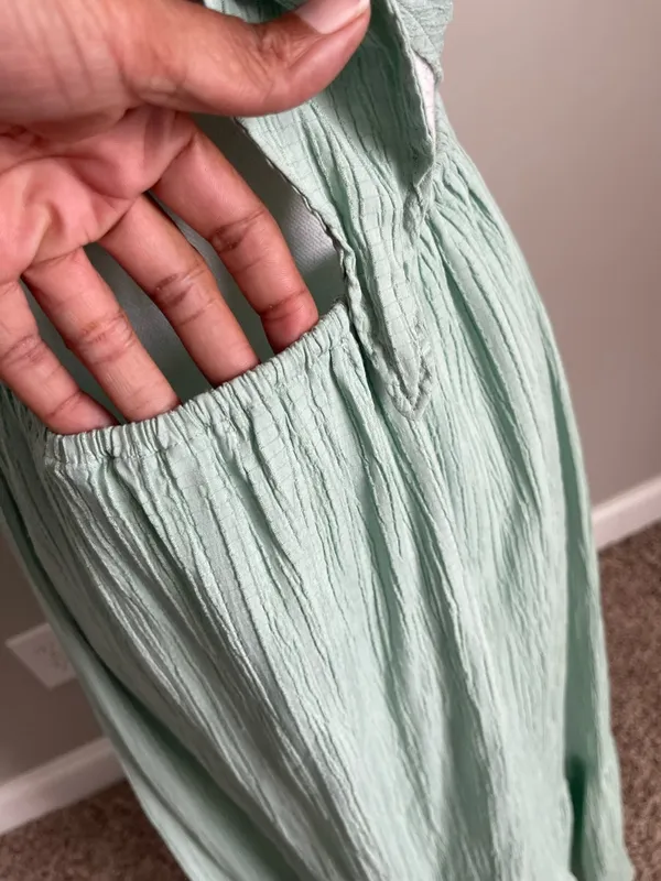 ALTAR'D STATE | Mint Green Maxi Dress with Ruffled Straps Sz XS - Image 8