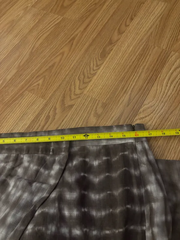 Zara Wide-Leg Tie-Dye Wrap Pants in Charcoal Size Large - Image 8