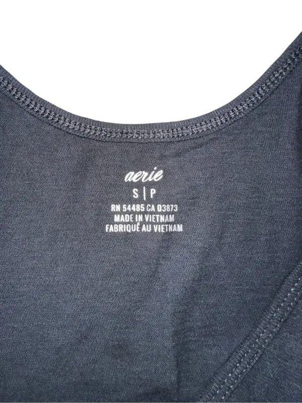 NWT Aerie Everyday Track Jumpsuit Black Sleeveless with Elastic Waist SMALL - Image 5