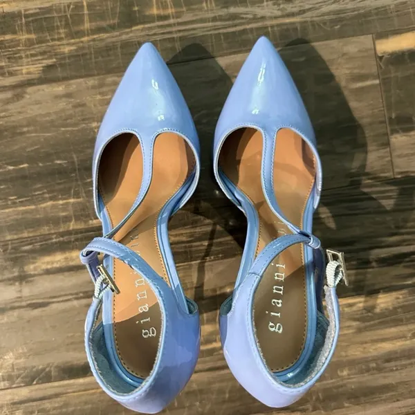 Gianni Bini Women Platform Pumps high heels Blue 7m‎ - Image 4