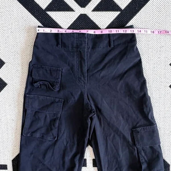 Wilfred Free Picture Wide Leg Cargo Pants in Black Size 4 - Image 6