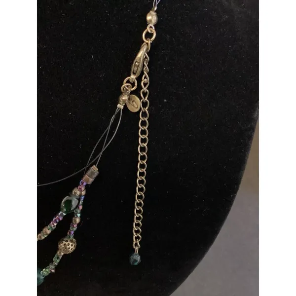 VJ vintage 3-Strand Beaded Necklace. SKU 695 - Image 2