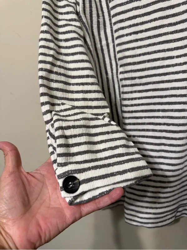 By Anthropologie One Upon a dream Striped Long-Sleeve Crewneck Shirt - Image 3