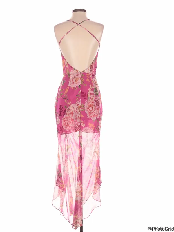 Sau Lee Fredia Pink Floral Dress Size 2 - Image 4