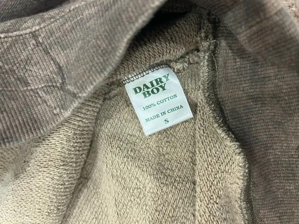 Dairy Boy Brown River Camo Crewneck Sweatshirt Small - Image 4