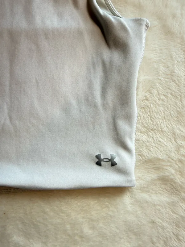 Under Armour White Sleeveless Crop Top – Size S - Image 2