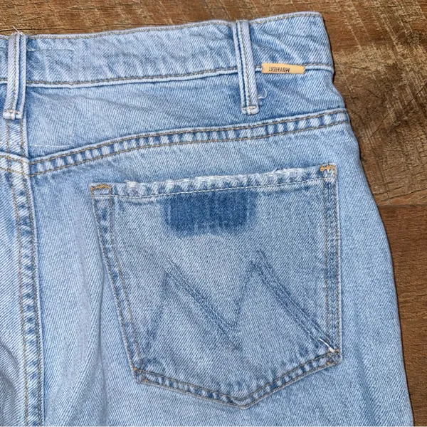 Mother Superior The Hustler Ankle Fray Home on the Range Light Blue Jeans - Image 11