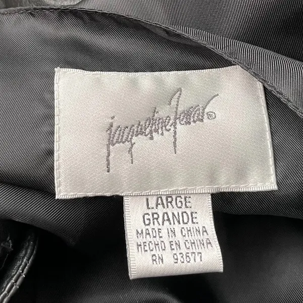 Jacqueline Ferrar Womens Size Large Black Leather Vest Steampunk Biker Moto Goth - Image 4