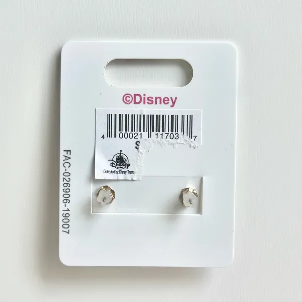 NWT Disney Parks Collection Princess Belle Enamel Stud Earrings Set - Image 2