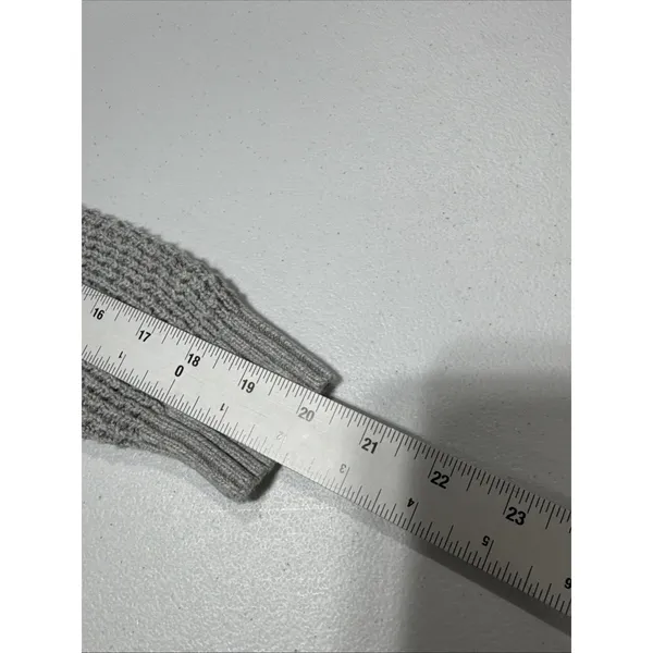 Hollister Cropped Sweater Womens XS Gray High Neck Long Sleeve Knit Pullover - Image 10